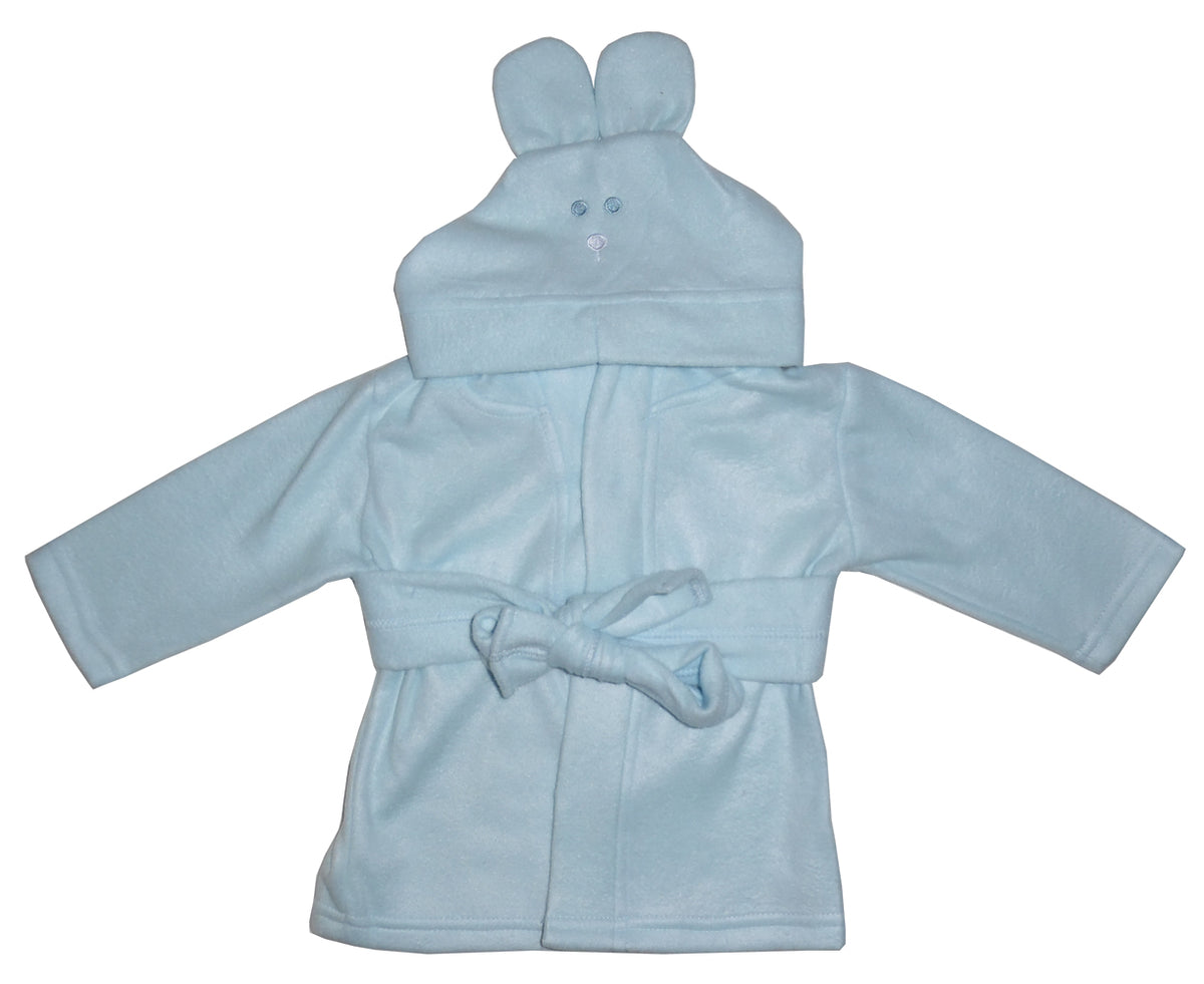 BunnyHug Blue Fleece Robe for Newborn Boys