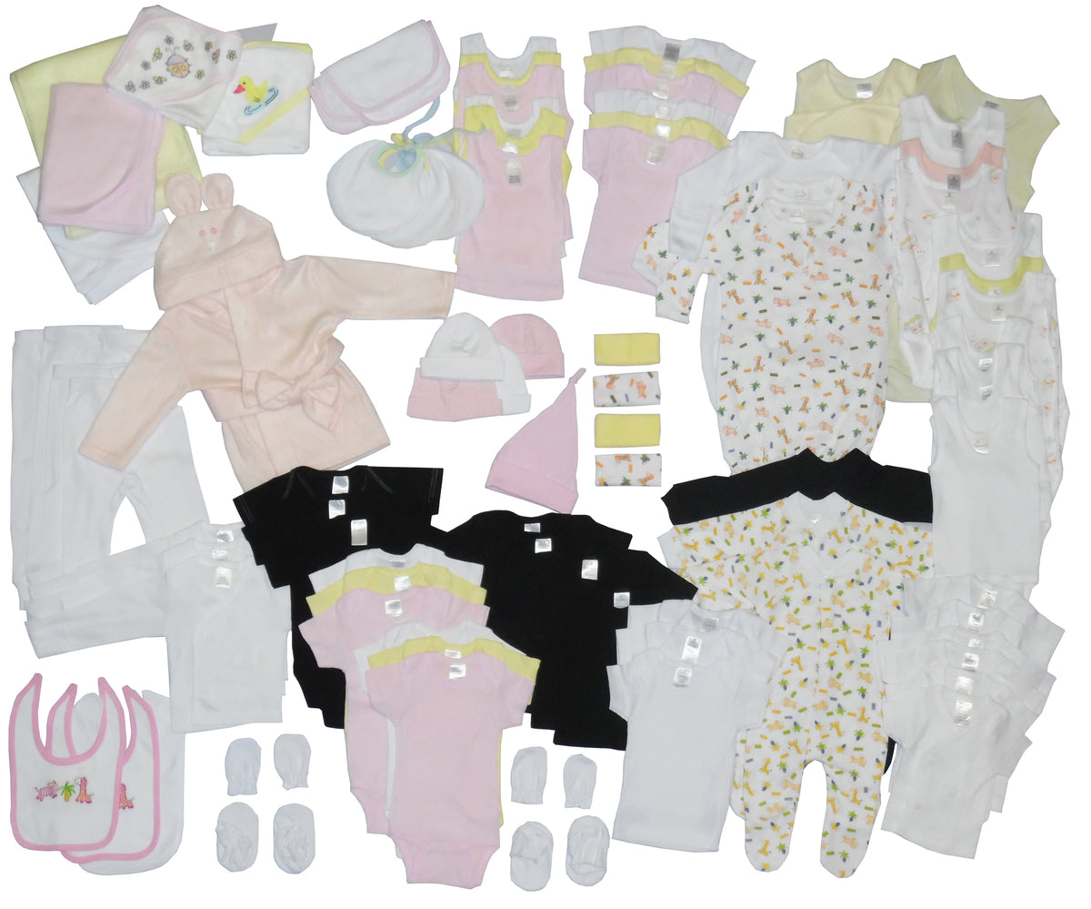 Girls' 88-Piece Baby Starter Set Box - The Ultimate Baby Gift!