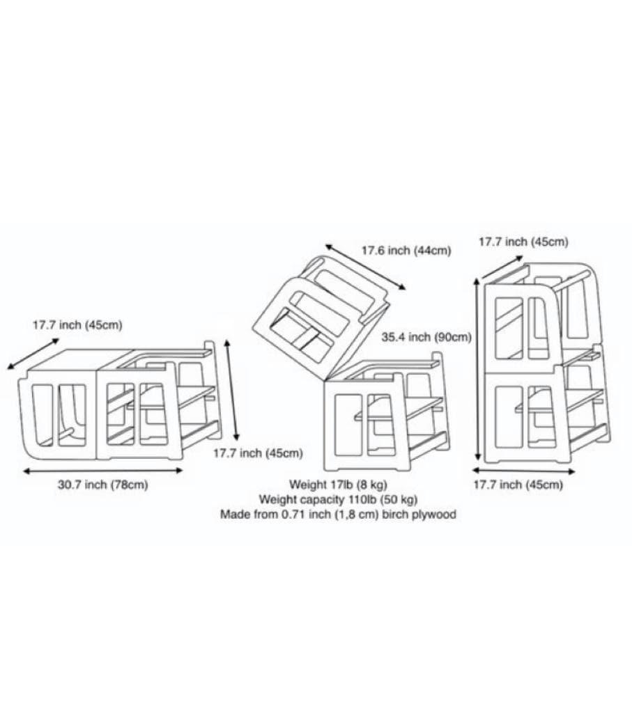 GrowWithMe 2-in-1 Montessori Learning Tower & Desk