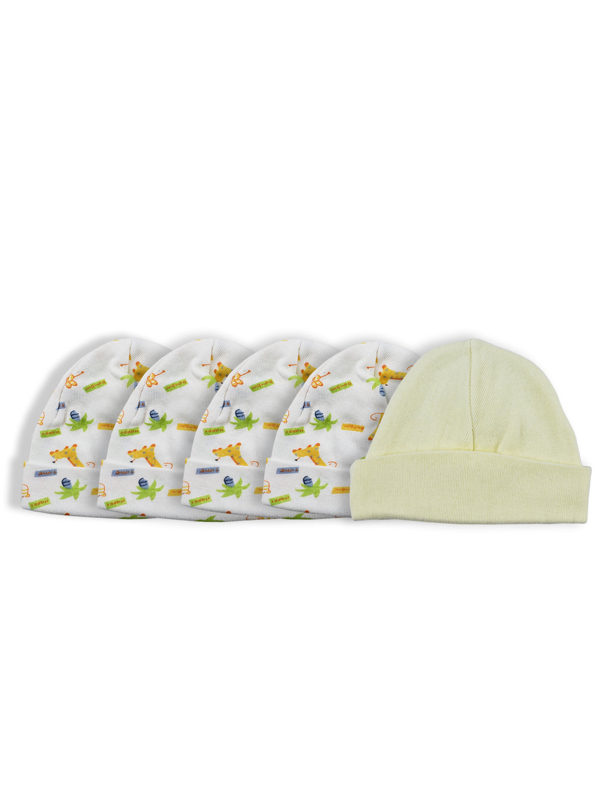 SnugTop Cotton Beanie Set for Newborns