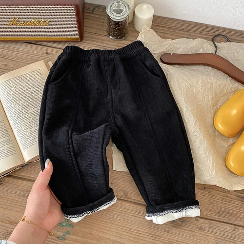 FrostGuard Corduroy Cozy Pants for Boys