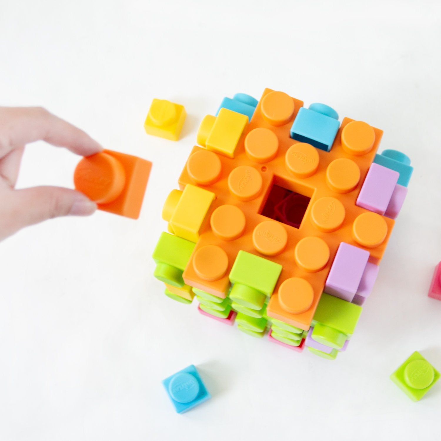 UNiPLAY Waffle Play Cube Blocks - Fun-inspired development for kids of all ages!