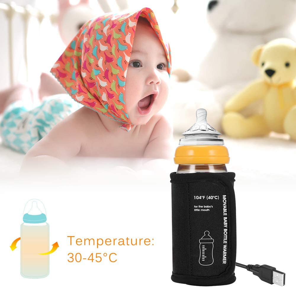 Baby Bottle Warmer Car - Portable USB Heating Insulation Bag