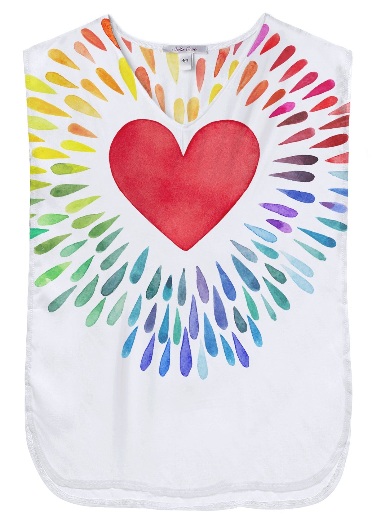 Happy Heart Poncho - A Joyful Beach Cover-Up